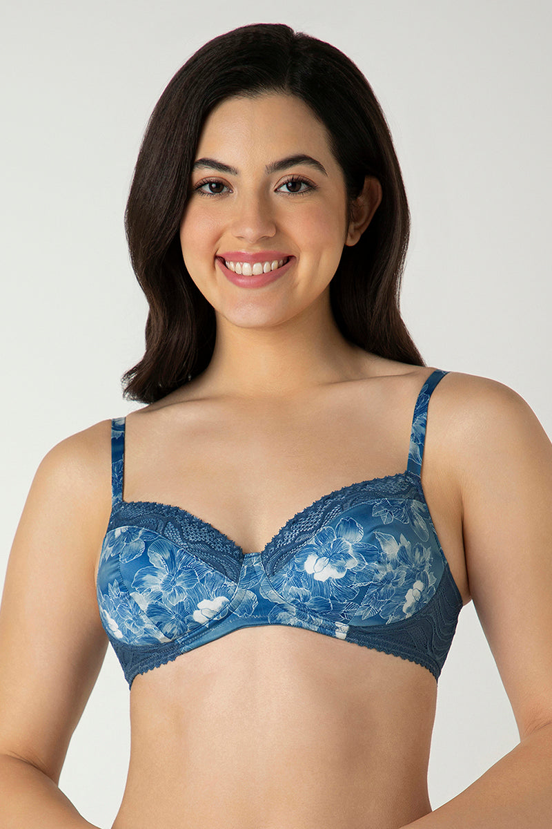 AMANTE Demure Padded Non-Wired Demi Bra