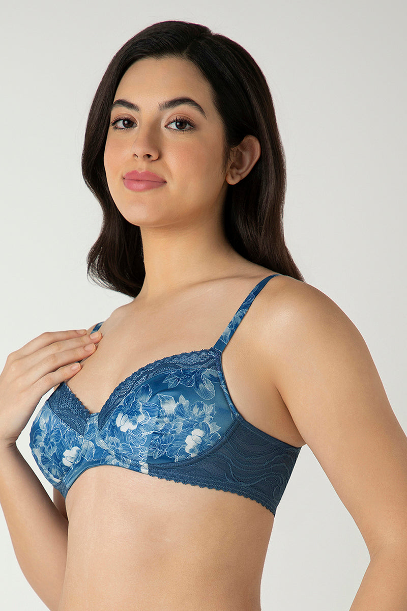 AMANTE Demure Padded Non-Wired Demi Bra
