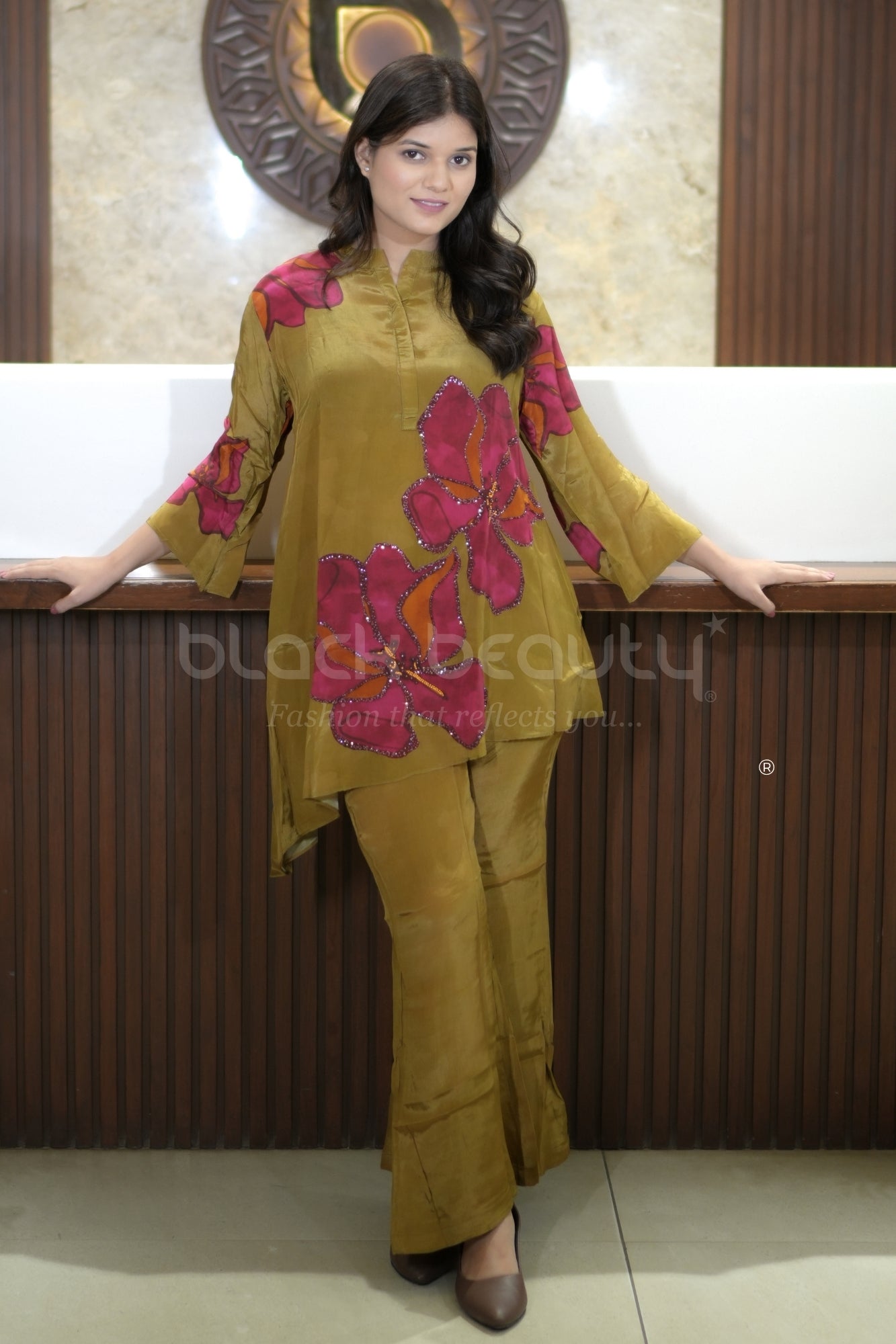 Crepe Floral co-ord Set