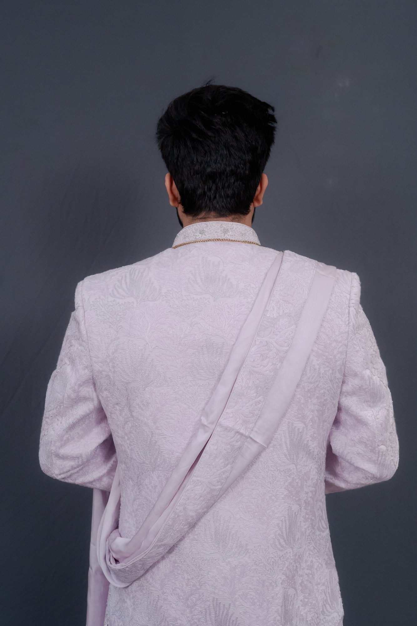 Light Pink Embroidered Sherwani