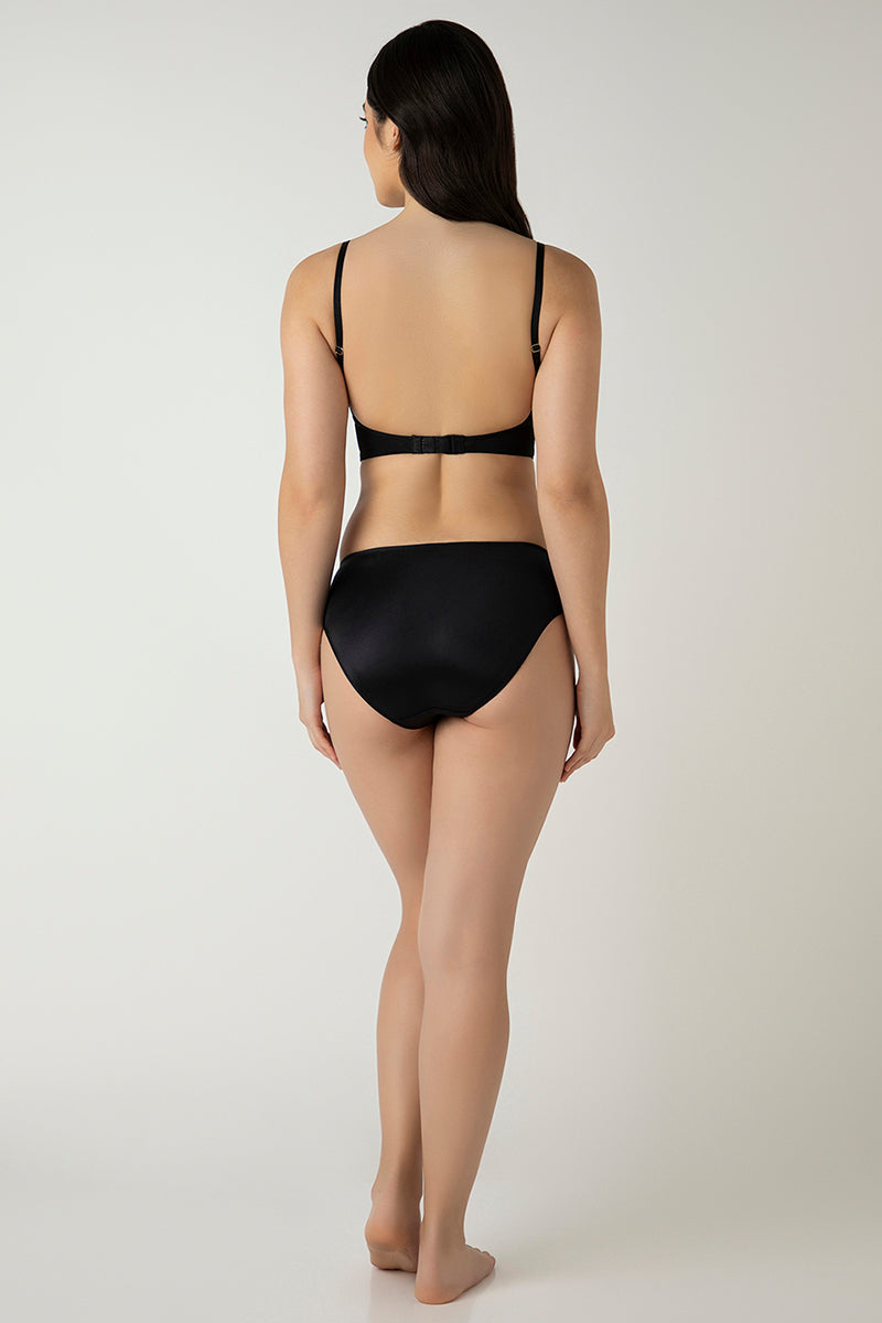 AMANTE Femme Lace Padded Non-Wired Longline Bra