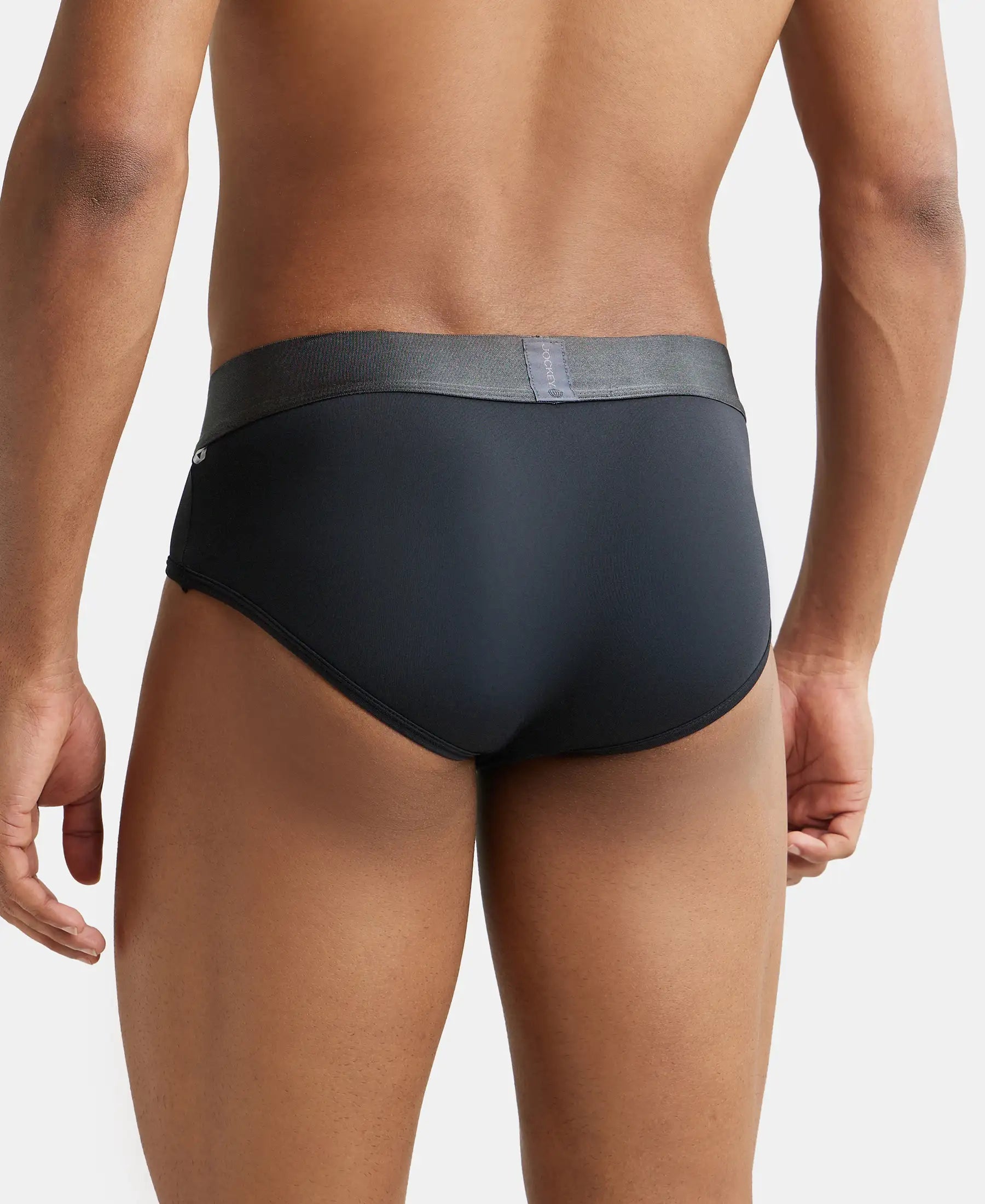 Tactel Microfiber Elastane Stretch Solid Brief with Moisture Move Properties