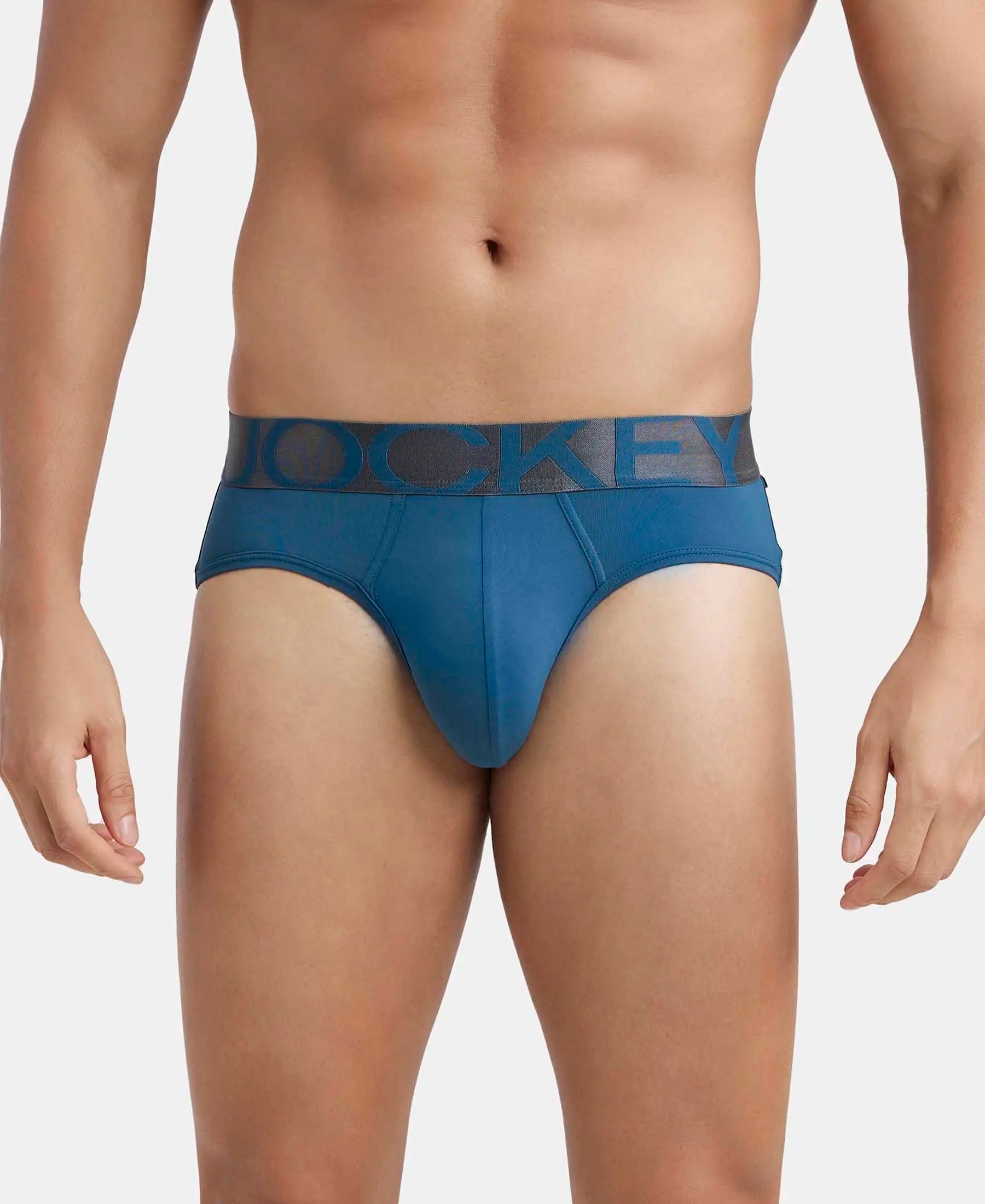 Tactel Microfiber Elastane Stretch Solid Brief with Moisture Move Properties