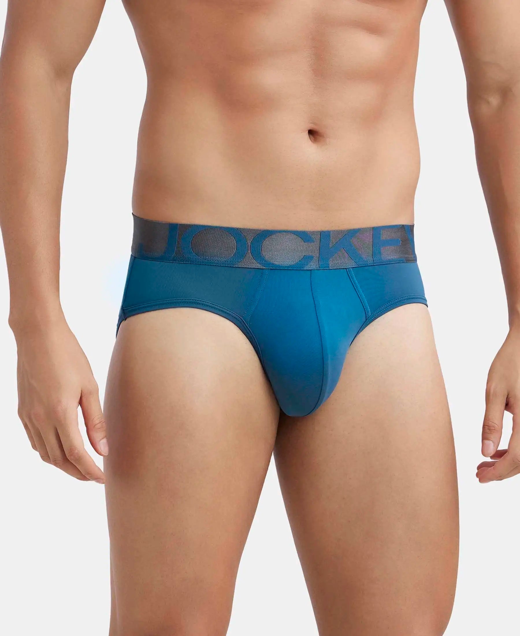 Tactel Microfiber Elastane Stretch Solid Brief with Moisture Move Properties