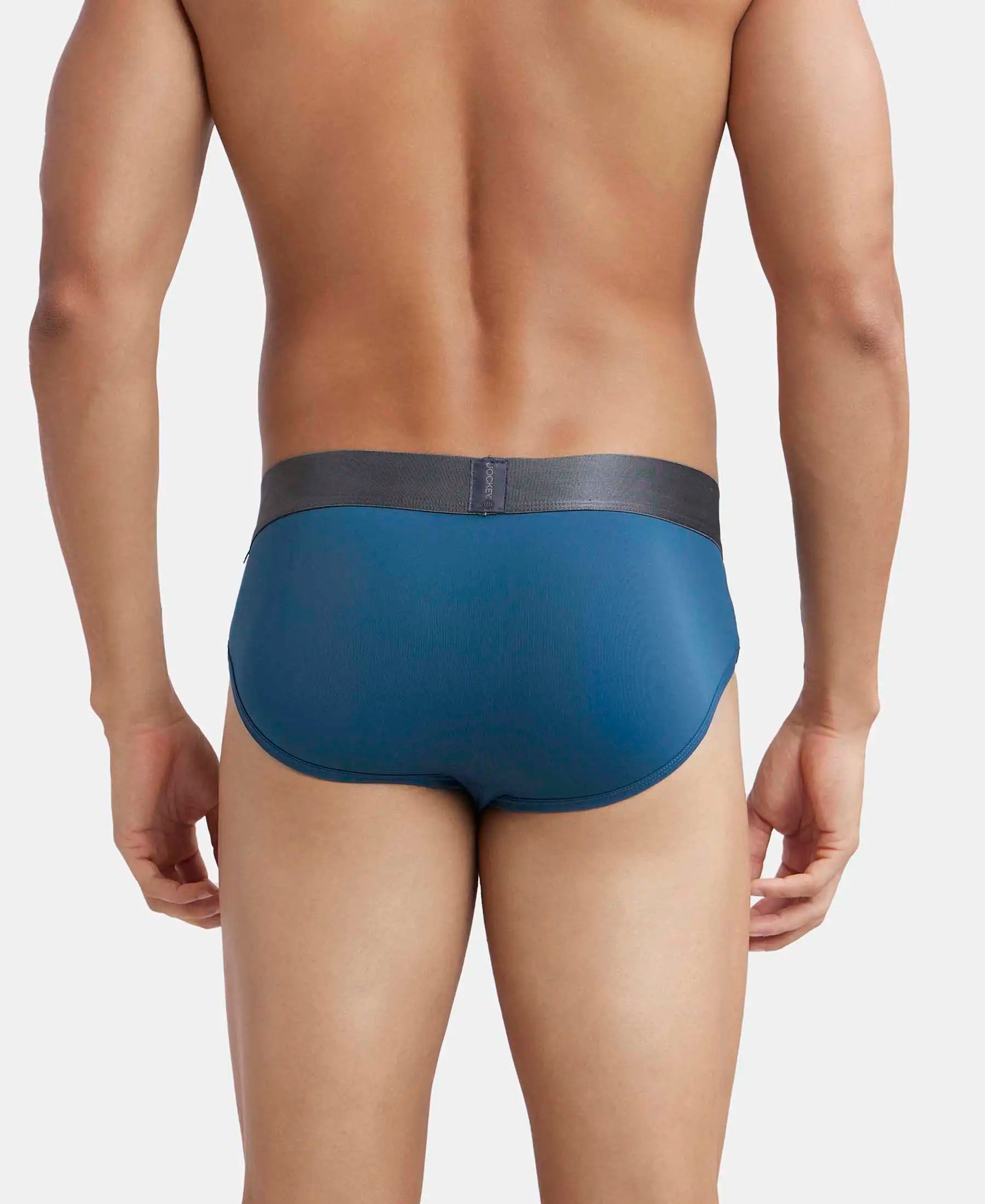 Tactel Microfiber Elastane Stretch Solid Brief with Moisture Move Properties