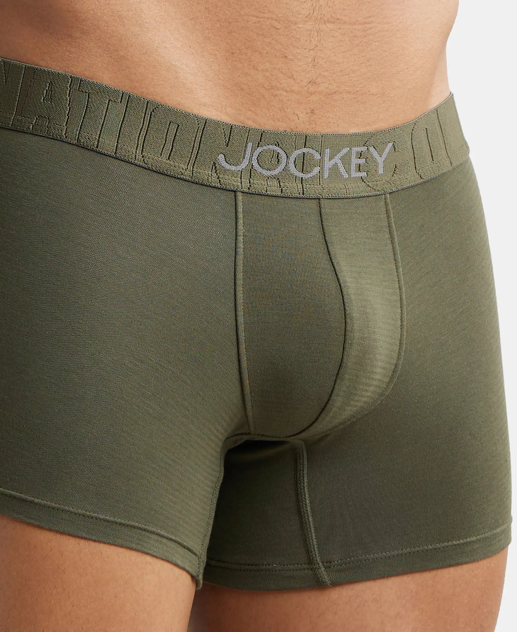 Supima Cotton Elastane Solid Trunk with Ultrasoft Waistband-IC32