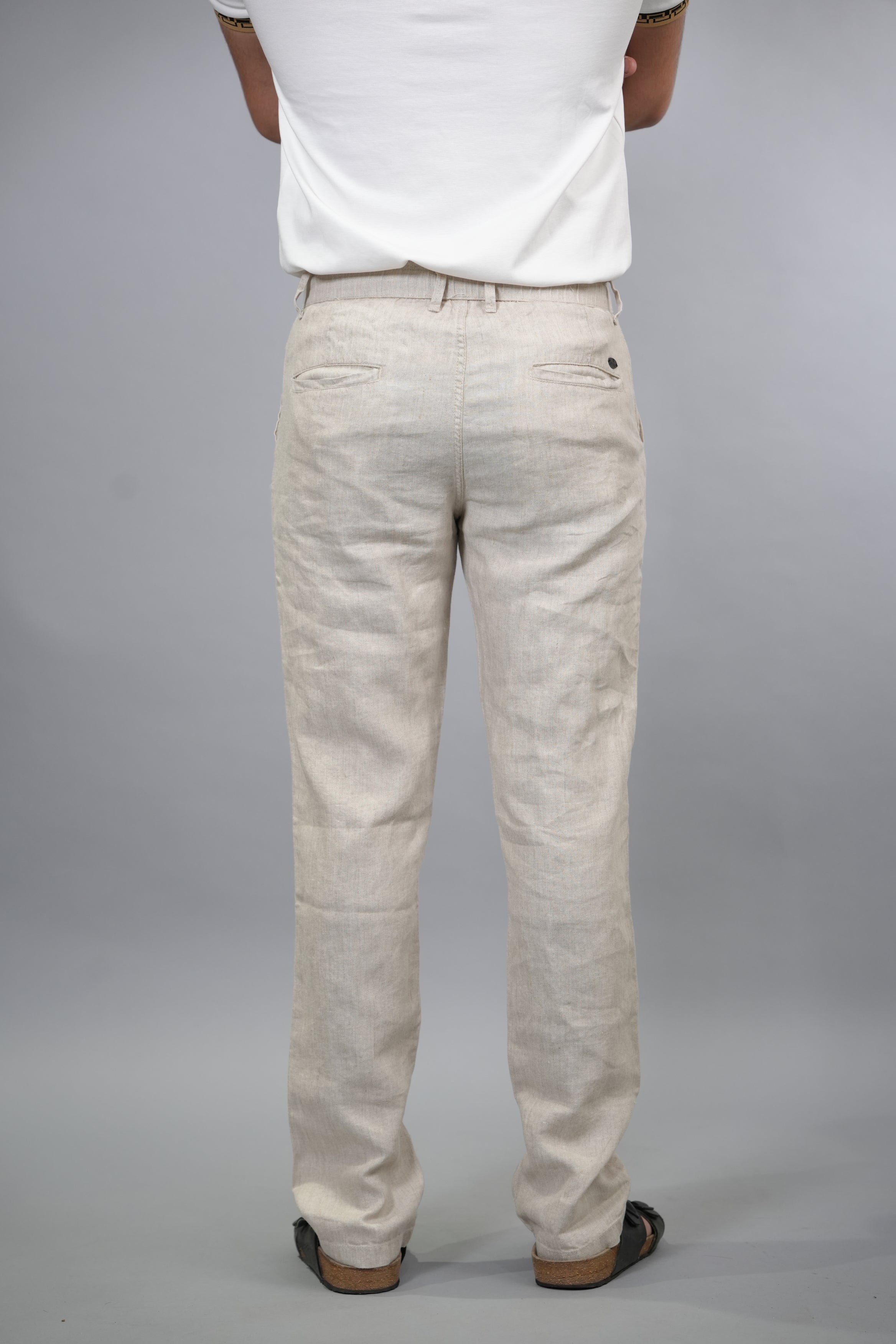 Cream Linen Bottoms